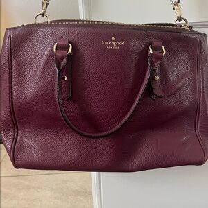 Kate Spade Plum Satchel Purse